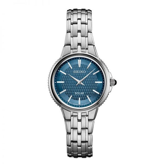 Seiko Ladies Solar SUP393 blue dial watch